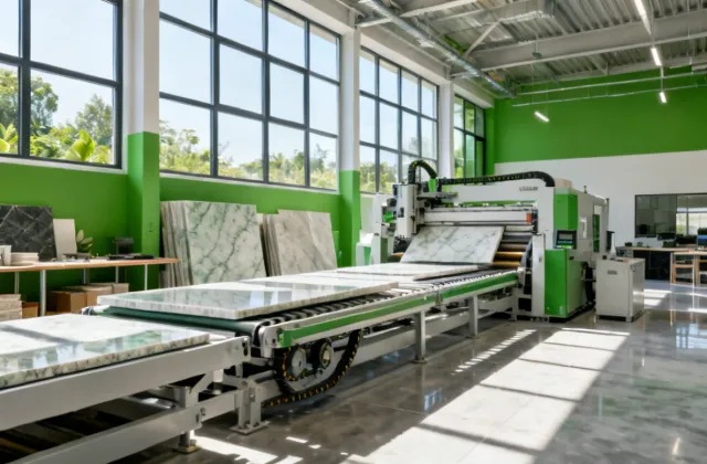 Cambria sustainable quartz manufacturing interior